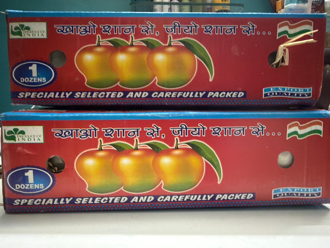 MangoMitra packed mango boxes ready for delivery